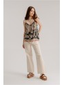 TOP LENCERO CON ESTAMPADO Y ENCAJE