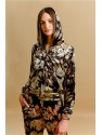 CHAQUETA DE MANGA LARGA CON ESTAMPADO Y CAPUCHA