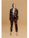 BLAZER EN TEJIDO EFECTO TERCIOPELO CON ESTAMPADO