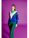 JERSEY DE MANGA LARGA CON ESTAMPADO