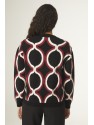 JERSEY DE PUNTO JACQUARD CON MANGA LARGA Y ESTAMPADO GEOMÉTRICO