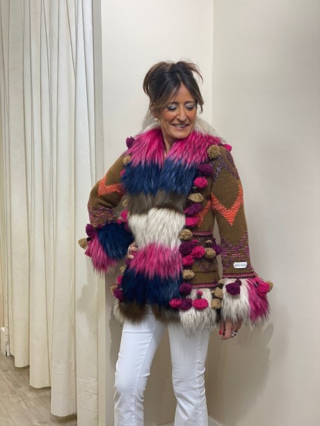 CHAQUETA LANA JACQUARD PELO MATHIS
