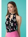 BLACK HATE BODYSUIT