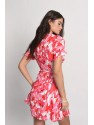 VESTIDO DE MANGA CORTA CON ESTAMPADO
