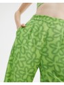 Pantalón recto en viscosa LENZING™ ECOVERO™ con estampado floral